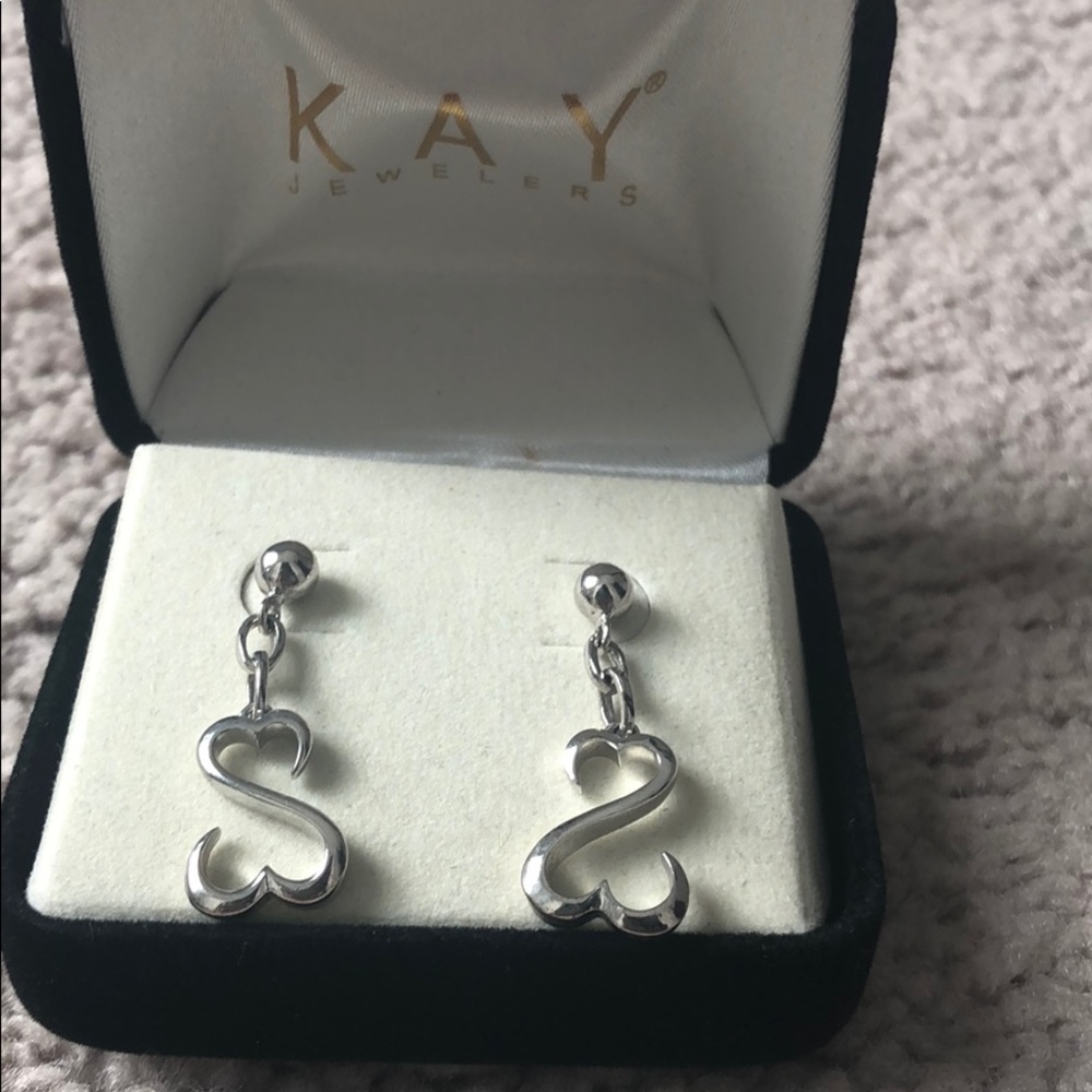 Open heart by Jane Seymour earrings